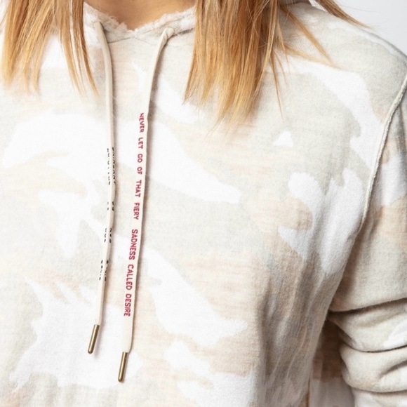 ZADIG & VOLTAIRE Nea CWV Camo Wool Hoodie (XS/S) - Picture 2 of 12